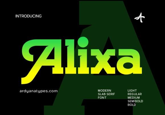 Alixa: A Bold Slab Serif for Editorial Impact