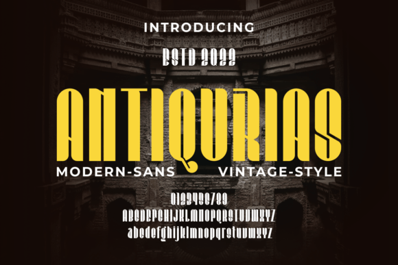 Antiqurias: A Bold, Authentic Display Font for Digital Brands
