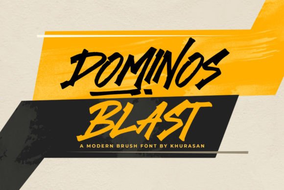 Dominos Blast: A Quirky Display Font That Grabs Attention