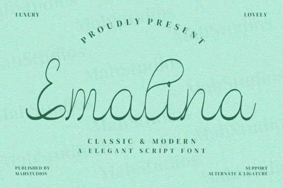 Emalina: A Modern Script Font That Elevates Your Brand