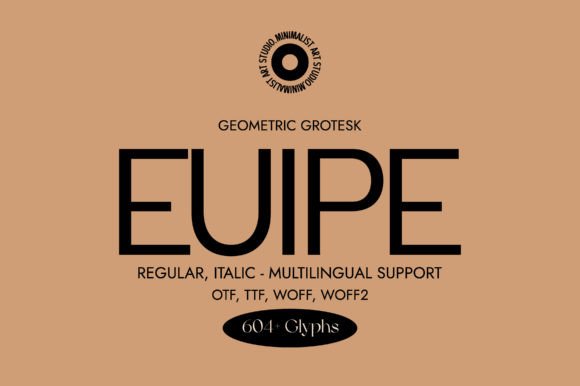 Euipe: A Minimalist Sans Serif for Modern Brand Identity