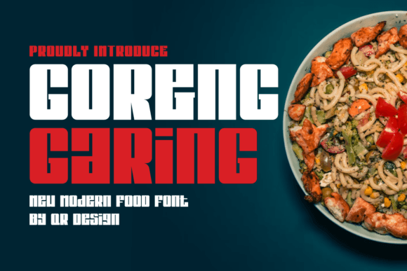 Goreng Garing: A Bold Display Font That Holds Up in Real Campaigns