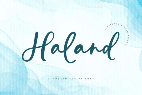 Haland Script: A Thoughtful Modern Typeface for Branding