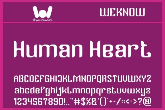 Human Heart: A Display Font for Editorial Impact