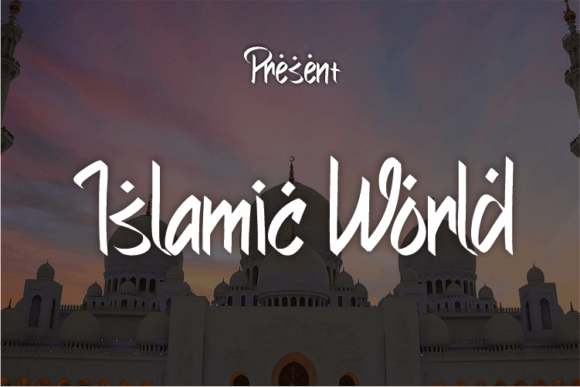 Islamic World: A Modern Script Typeface for Elegant Branding
