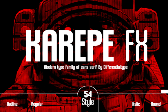 Karepe Fx: A Bold Sans Serif Font for Handmade Labels & Craft Designs