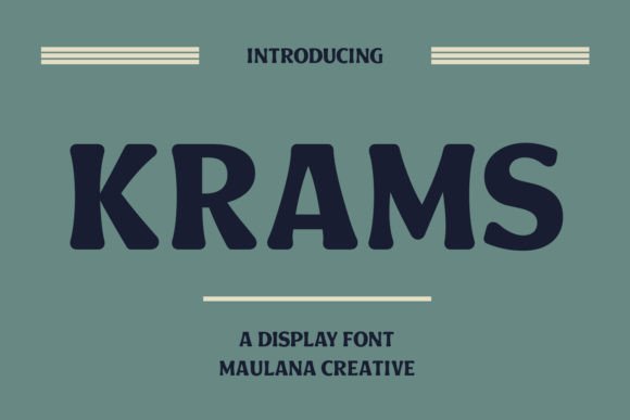 Krams: A Modern Serif Display Font for Editorial Design