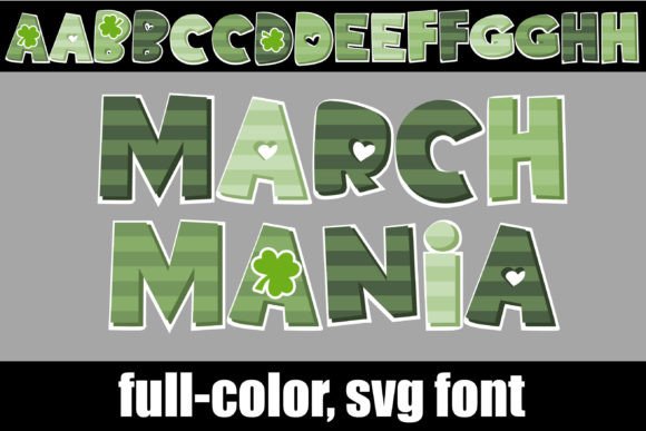 March-mania: A Festive Color Font for Small Business Branding