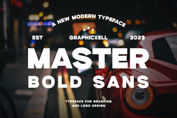 Master Bold: A Confident Sans Serif for Real Branding Work