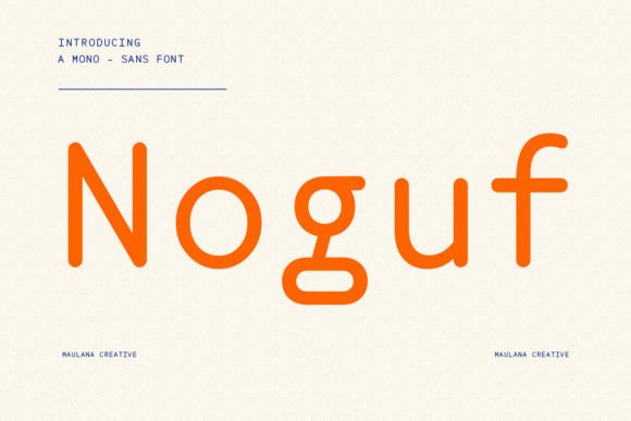 Noguf: A Modern Sans Serif Font That Feels Like Handmade Magic