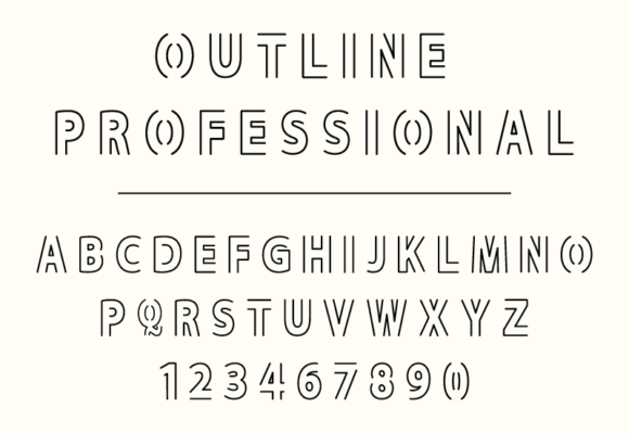Outline Professional: A Modern Serif Font for Digital Clarity