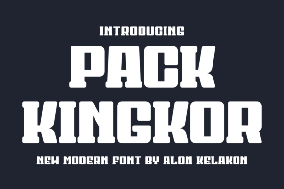 Pack Kingkor: A Bold Sans Serif Font for Editorial Impact