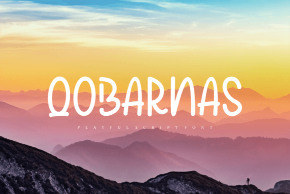 Qobarnas: A Bold Handwritten Font for Digital Branding