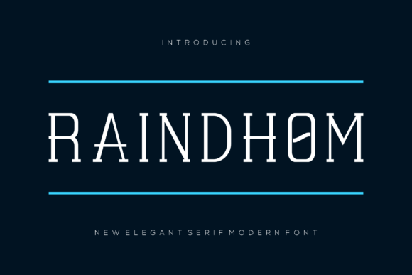 Raindhom: A Sans Serif Font That Breathes With Your Content