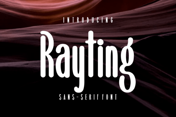 Rayting: A Clean Sans Serif Font for Handmade Brands