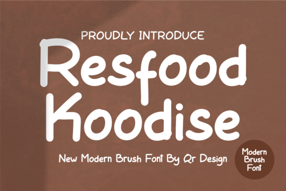 Resfood Koodise: A Warm, Authentic Brush Typeface for Handmade Brands
