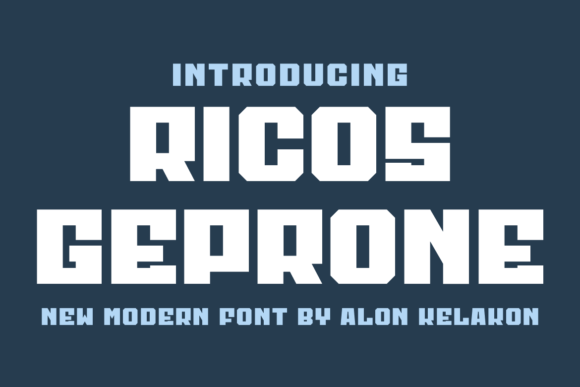 Ricos Geprone: A Modern Sans Serif That Cuts Through the Feed