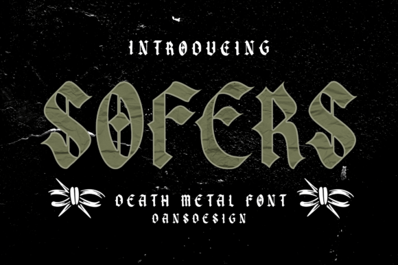 Sofers: A Bold Blackletter Font for Memorable Branding