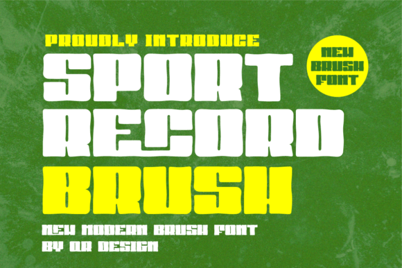 Sport Record Brush: A Bold, Authentic Display Font for Real Brands