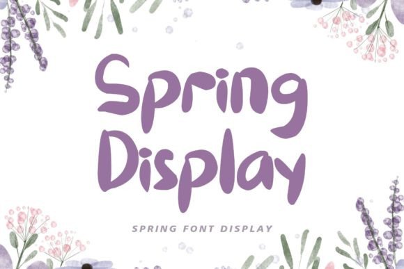 Spring Display: A Refined Script Font for Campaign Headlines