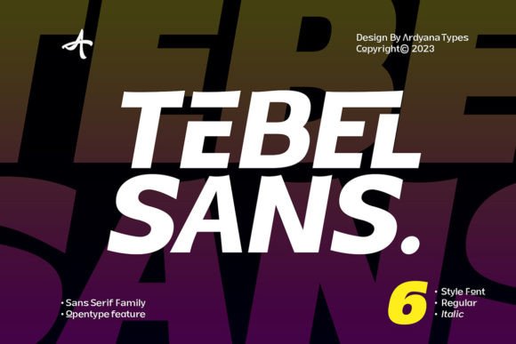 Tebel Sans: A Bold, Modern Sans Serif for Digital Branding