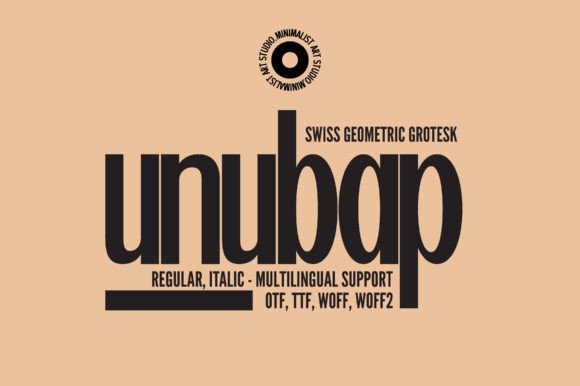 Unubap: A Sophisticated Sans Serif Font for Real Small Business Branding