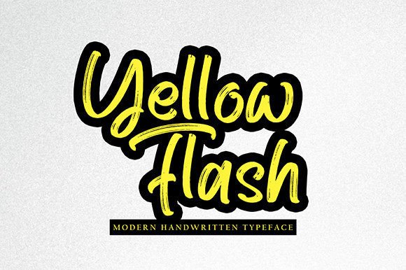 Yellow Flash: A Modern Handwritten Font for Scroll-Stopping Marketing